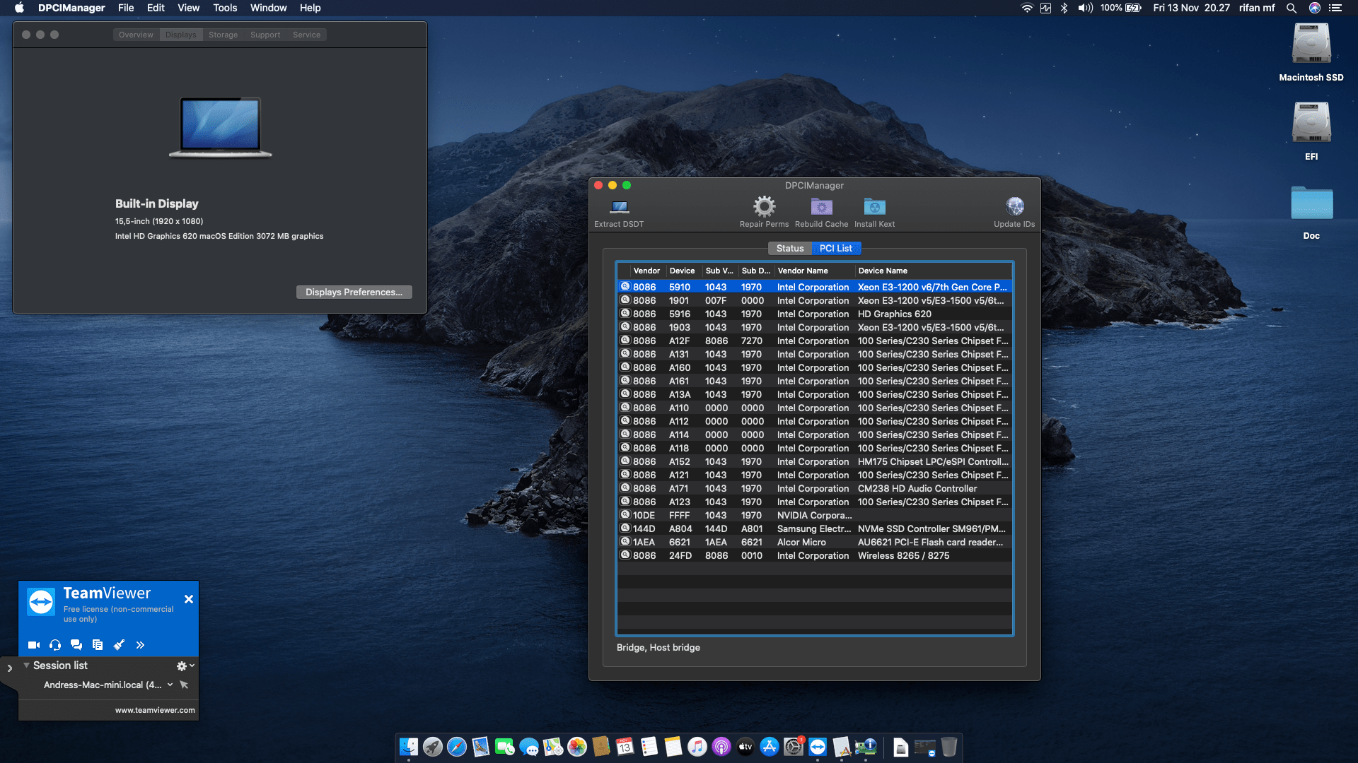 Asus ZenBook Pro UX550VD [KabyLake   Intel HD 620 + I2C]   OpenCore 2